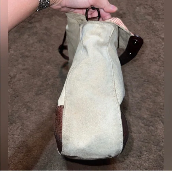 Burberry Suede Leather Handbag - Picture 6 of 10